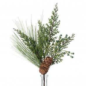 Artificial Frosted Pine Picks Décor
