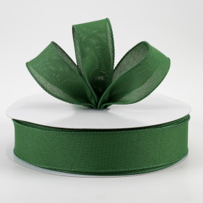 2.5 Deluxe Velvet Satin Backing Ribbon: Emerald Green (10 Yards)