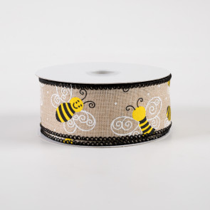 BENBO 26 Yard Bumble Bee Ribbon Wired Polka Dot Plaid Check  Wired Edge Ribbon Bee Vertical Stripe Craft Honeybee Decorative Ribbon with  Scissors for Bows, Wreaths, Christmas Gift Wrapping : Health