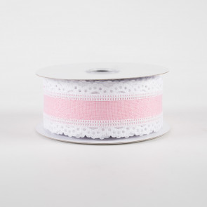 Grosgrain Ribbon Baby Shower - Pink w/ White Baby Feet - 3/8 Inch Sale  Price: $3.99/Spool
