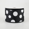 2.5” Yellow and White Polka Dot Ribbon RG158829