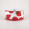 2.5 Strawberry Ribbon (10 Yards) Q816040-12
